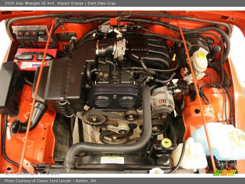 Impact Orange / Dark Slate Gray 2006 Jeep Wrangler SE 4x4