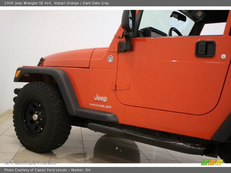 Impact Orange / Dark Slate Gray 2006 Jeep Wrangler SE 4x4