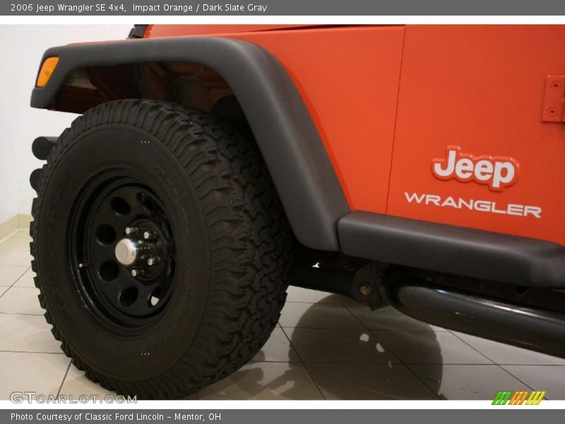 Impact Orange / Dark Slate Gray 2006 Jeep Wrangler SE 4x4