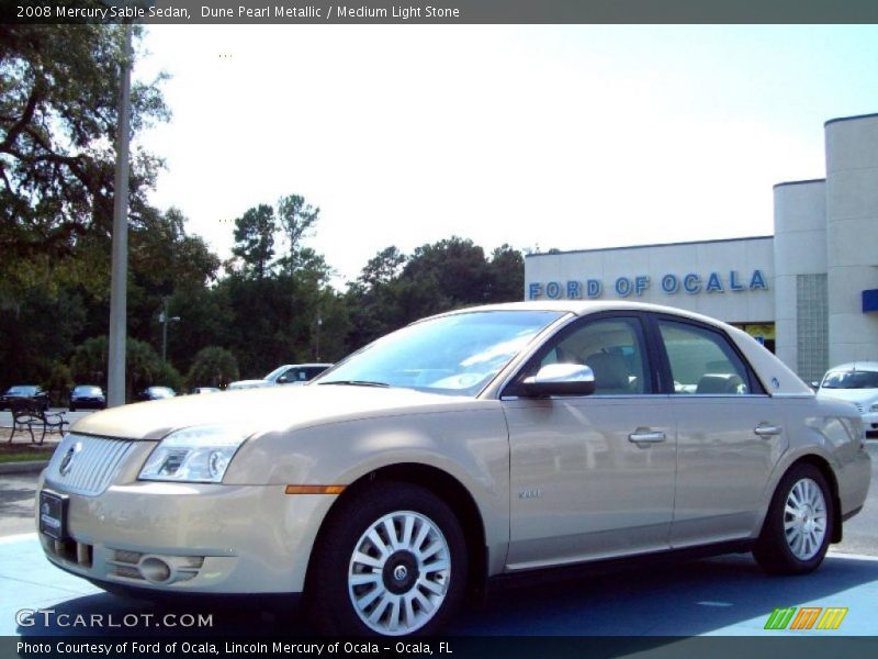 Dune Pearl Metallic / Medium Light Stone 2008 Mercury Sable Sedan