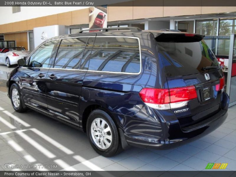 Baltic Blue Pearl / Gray 2008 Honda Odyssey EX-L