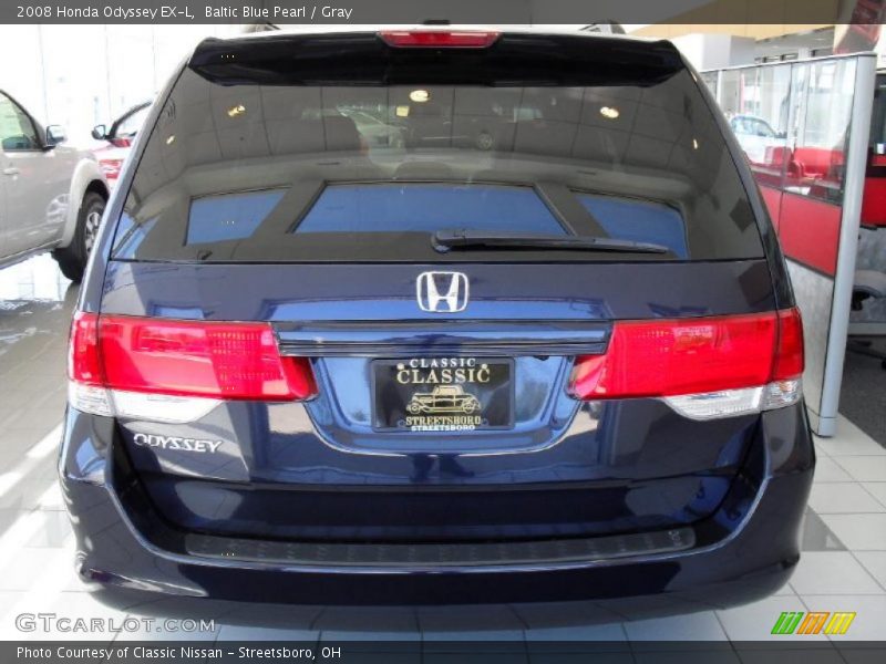 Baltic Blue Pearl / Gray 2008 Honda Odyssey EX-L