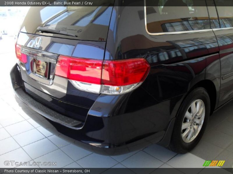 Baltic Blue Pearl / Gray 2008 Honda Odyssey EX-L