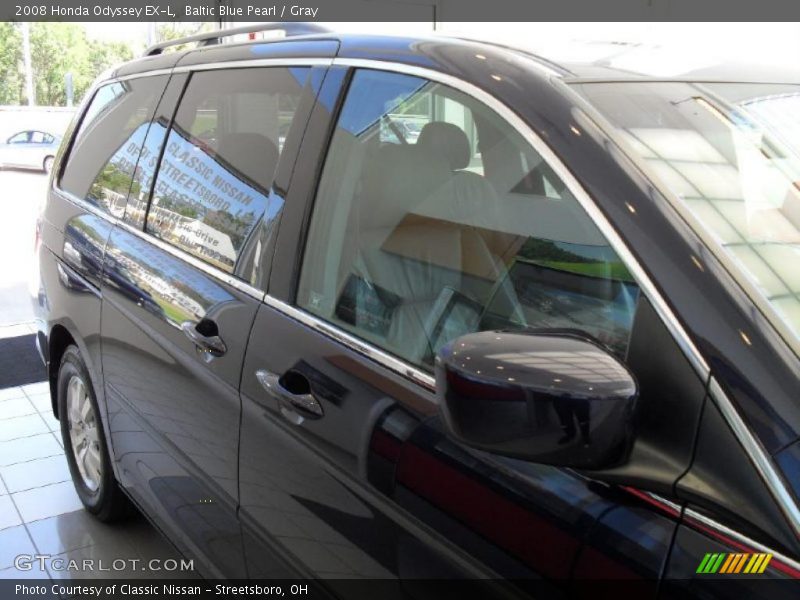 Baltic Blue Pearl / Gray 2008 Honda Odyssey EX-L