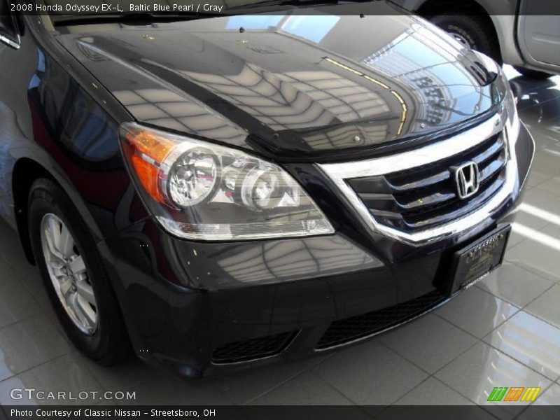 Baltic Blue Pearl / Gray 2008 Honda Odyssey EX-L