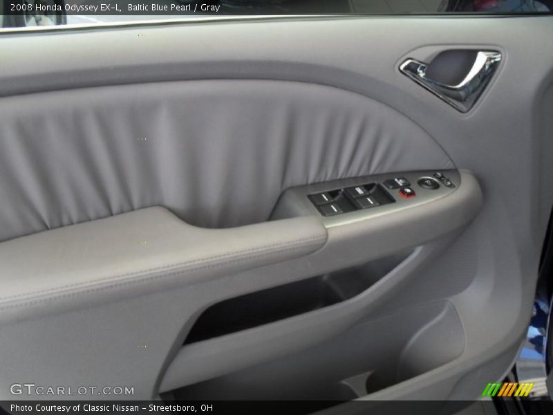 Baltic Blue Pearl / Gray 2008 Honda Odyssey EX-L