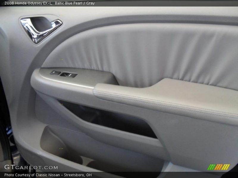 Baltic Blue Pearl / Gray 2008 Honda Odyssey EX-L