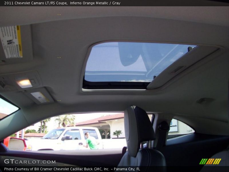 Inferno Orange Metallic / Gray 2011 Chevrolet Camaro LT/RS Coupe