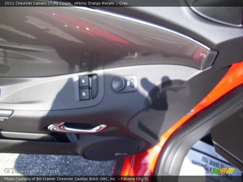 Inferno Orange Metallic / Gray 2011 Chevrolet Camaro LT/RS Coupe