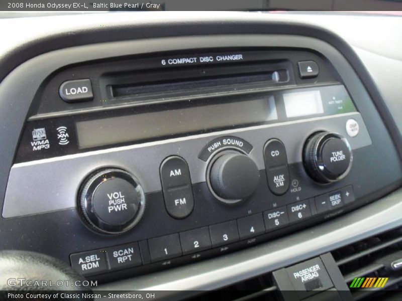 Baltic Blue Pearl / Gray 2008 Honda Odyssey EX-L