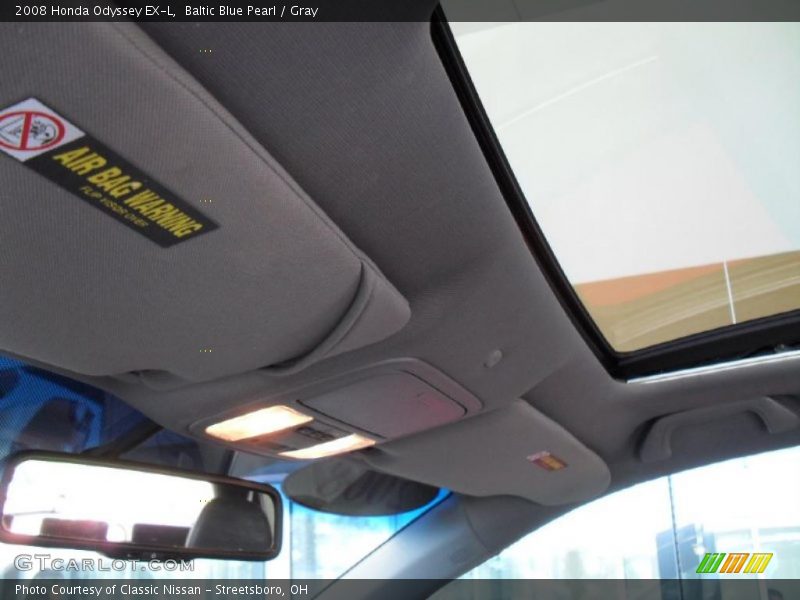 Baltic Blue Pearl / Gray 2008 Honda Odyssey EX-L