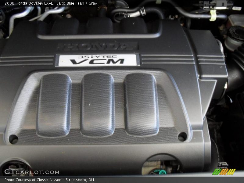 Baltic Blue Pearl / Gray 2008 Honda Odyssey EX-L