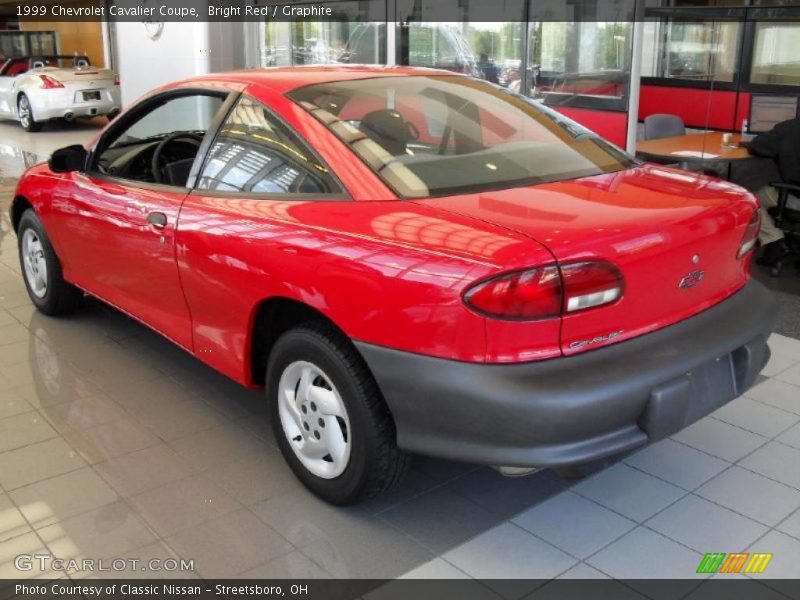 Bright Red / Graphite 1999 Chevrolet Cavalier Coupe