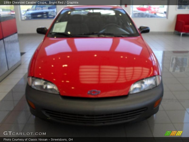Bright Red / Graphite 1999 Chevrolet Cavalier Coupe