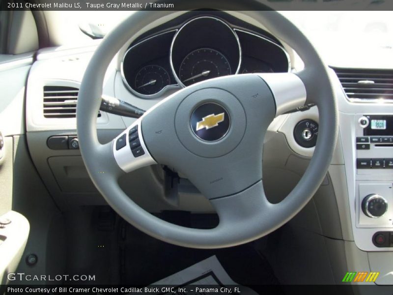 Taupe Gray Metallic / Titanium 2011 Chevrolet Malibu LS