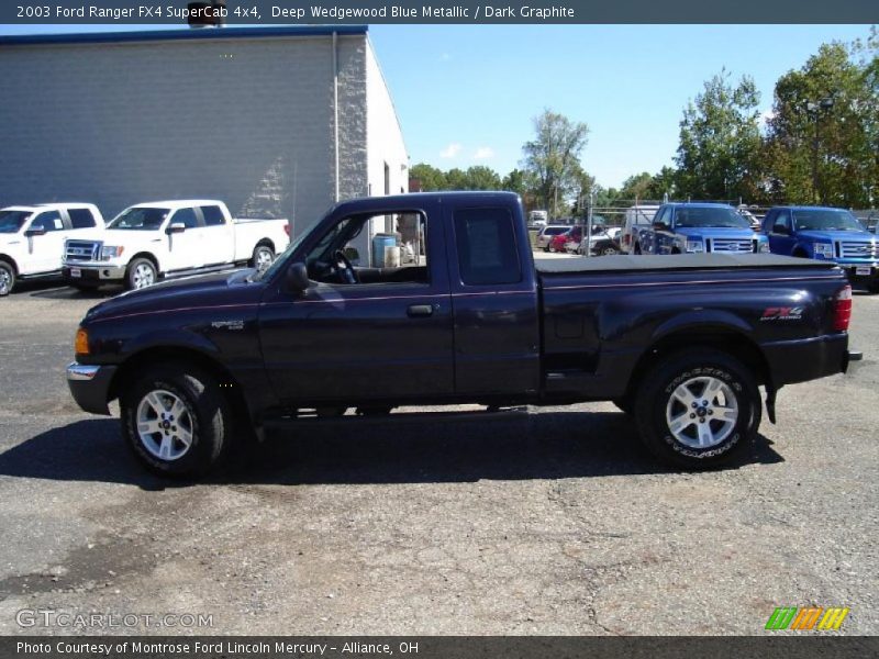 Deep Wedgewood Blue Metallic / Dark Graphite 2003 Ford Ranger FX4 SuperCab 4x4