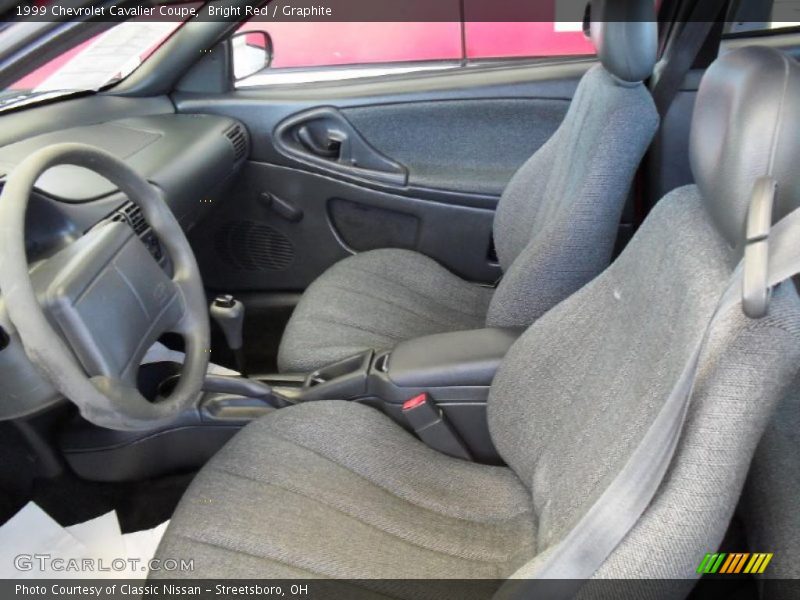 Bright Red / Graphite 1999 Chevrolet Cavalier Coupe