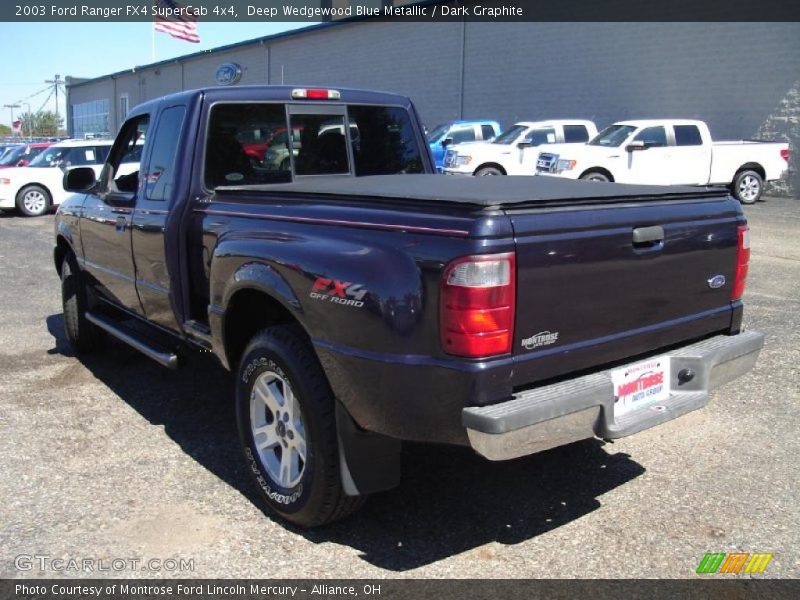 Deep Wedgewood Blue Metallic / Dark Graphite 2003 Ford Ranger FX4 SuperCab 4x4