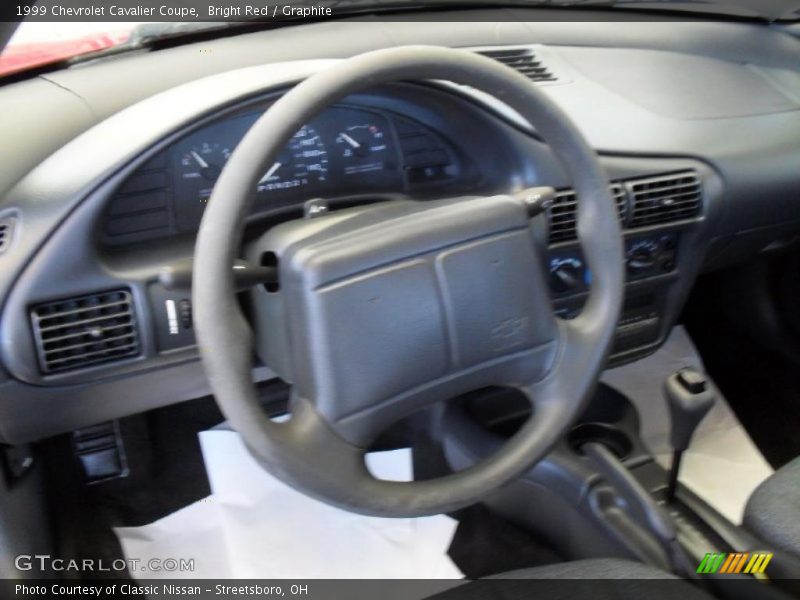 Bright Red / Graphite 1999 Chevrolet Cavalier Coupe