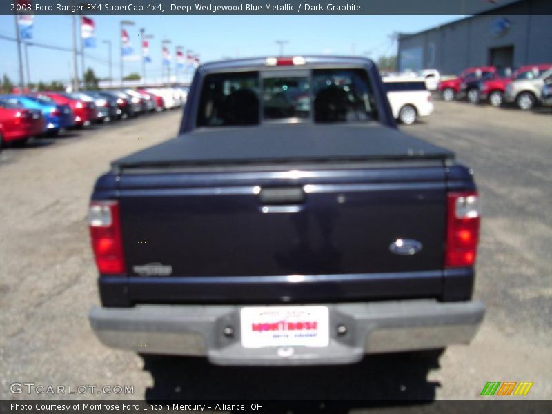 Deep Wedgewood Blue Metallic / Dark Graphite 2003 Ford Ranger FX4 SuperCab 4x4