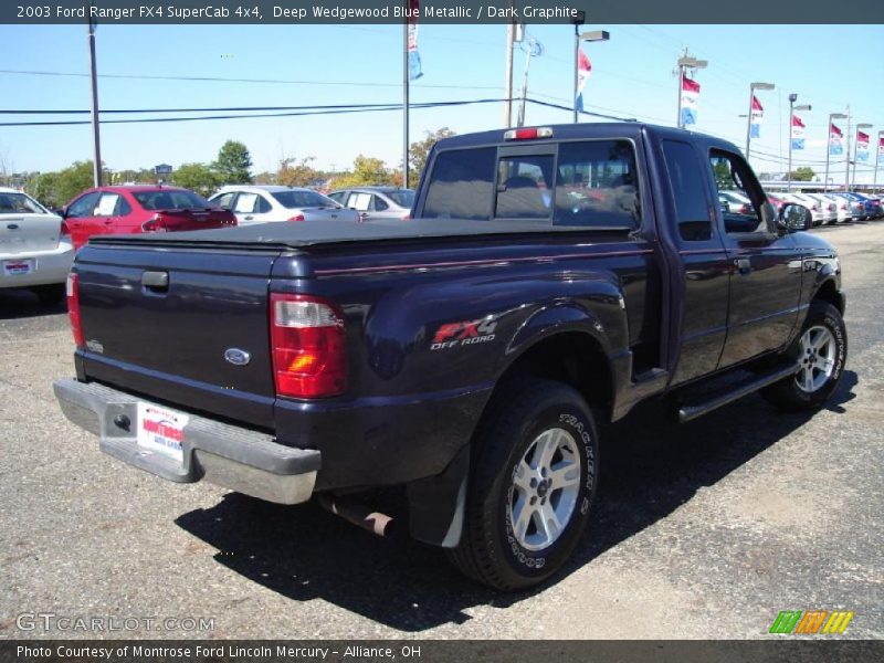 Deep Wedgewood Blue Metallic / Dark Graphite 2003 Ford Ranger FX4 SuperCab 4x4