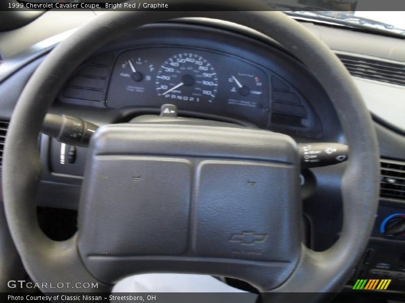 Bright Red / Graphite 1999 Chevrolet Cavalier Coupe