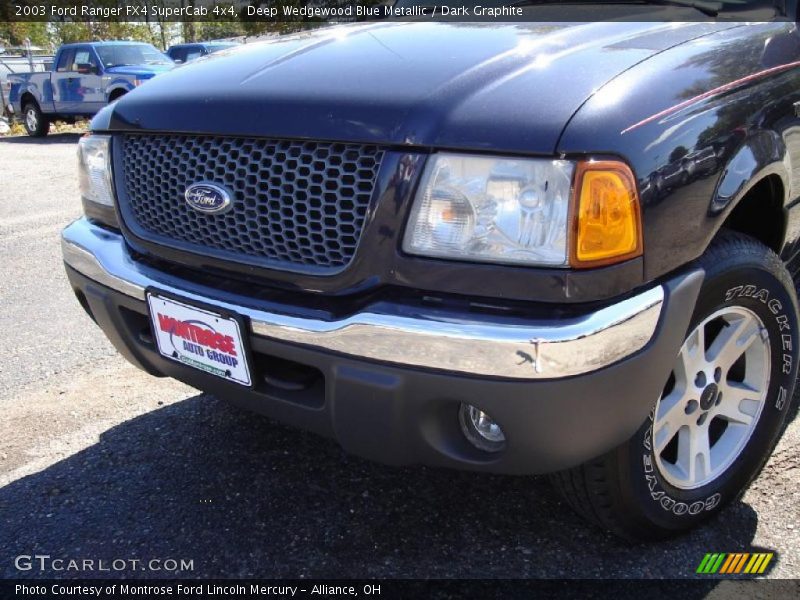 Deep Wedgewood Blue Metallic / Dark Graphite 2003 Ford Ranger FX4 SuperCab 4x4