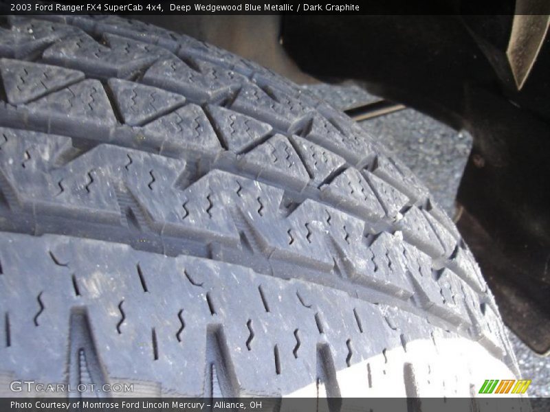 Deep Wedgewood Blue Metallic / Dark Graphite 2003 Ford Ranger FX4 SuperCab 4x4