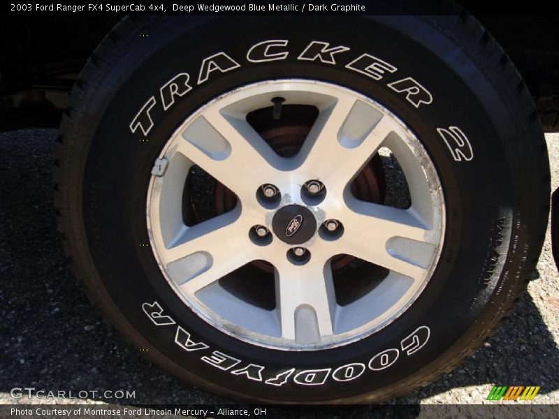 Deep Wedgewood Blue Metallic / Dark Graphite 2003 Ford Ranger FX4 SuperCab 4x4