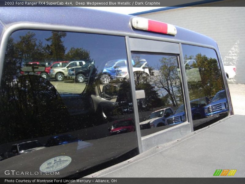 Deep Wedgewood Blue Metallic / Dark Graphite 2003 Ford Ranger FX4 SuperCab 4x4