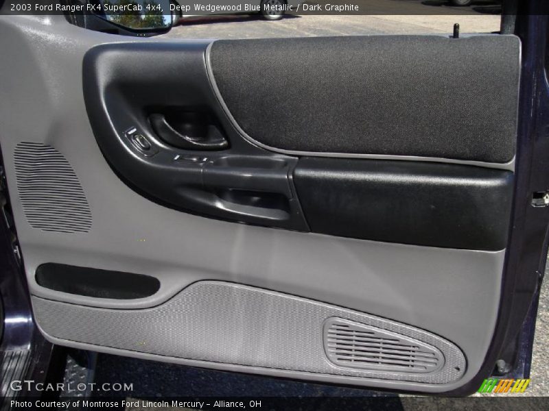 Deep Wedgewood Blue Metallic / Dark Graphite 2003 Ford Ranger FX4 SuperCab 4x4