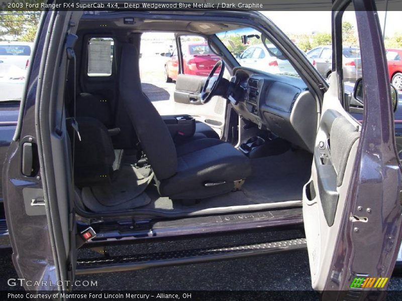 Deep Wedgewood Blue Metallic / Dark Graphite 2003 Ford Ranger FX4 SuperCab 4x4