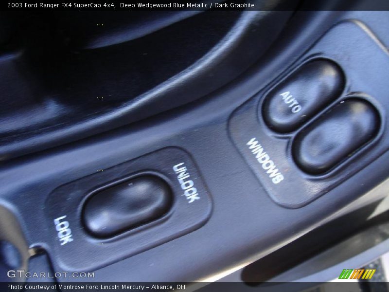 Deep Wedgewood Blue Metallic / Dark Graphite 2003 Ford Ranger FX4 SuperCab 4x4