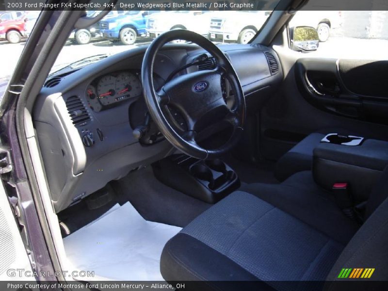 Deep Wedgewood Blue Metallic / Dark Graphite 2003 Ford Ranger FX4 SuperCab 4x4