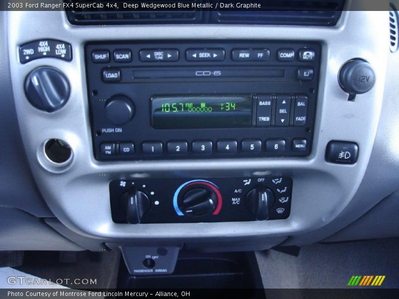 Deep Wedgewood Blue Metallic / Dark Graphite 2003 Ford Ranger FX4 SuperCab 4x4