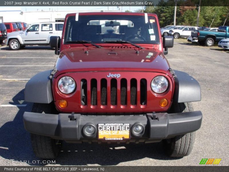 Red Rock Crystal Pearl / Dark Slate Gray/Medium Slate Gray 2007 Jeep Wrangler X 4x4