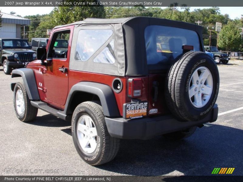 Red Rock Crystal Pearl / Dark Slate Gray/Medium Slate Gray 2007 Jeep Wrangler X 4x4