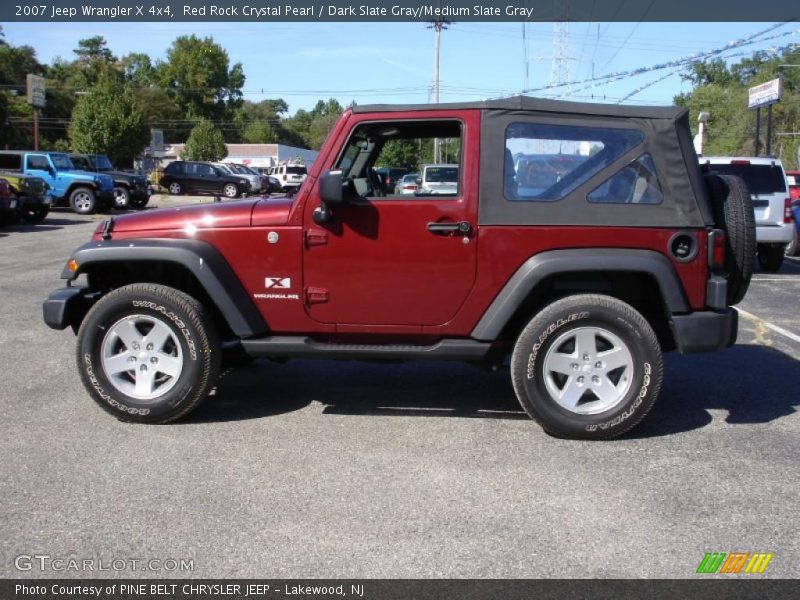 Red Rock Crystal Pearl / Dark Slate Gray/Medium Slate Gray 2007 Jeep Wrangler X 4x4