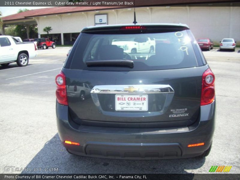 Cyber Gray Metallic / Light Titanium/Jet Black 2011 Chevrolet Equinox LS