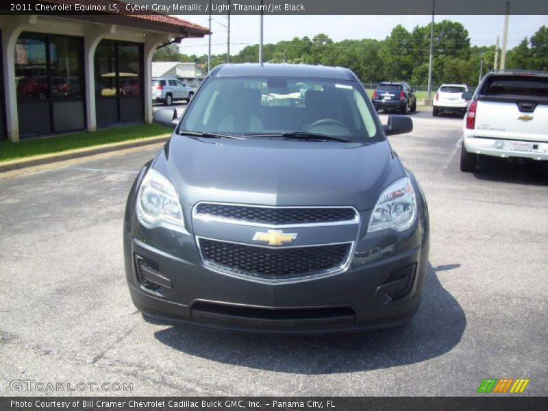 Cyber Gray Metallic / Light Titanium/Jet Black 2011 Chevrolet Equinox LS