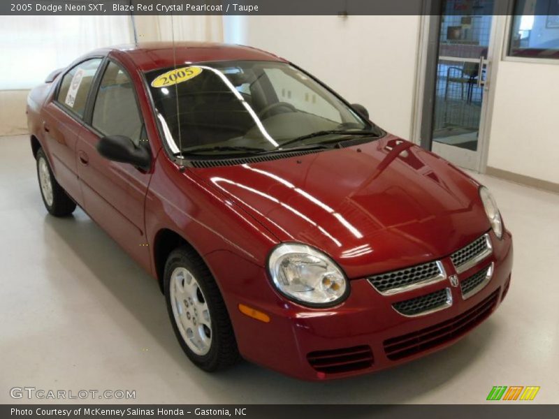 Blaze Red Crystal Pearlcoat / Taupe 2005 Dodge Neon SXT