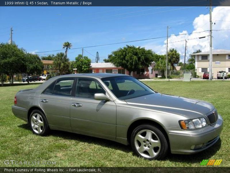 Titanium Metallic / Beige 1999 Infiniti Q 45 t Sedan