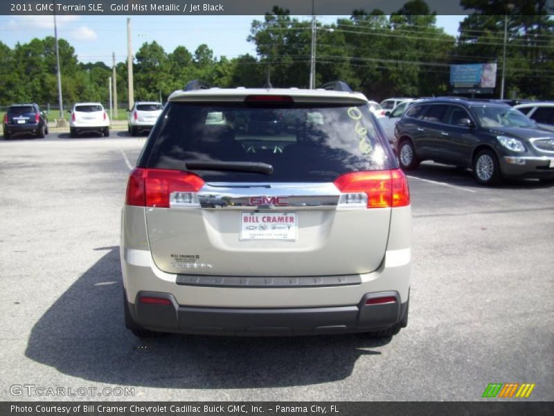 Gold Mist Metallic / Jet Black 2011 GMC Terrain SLE