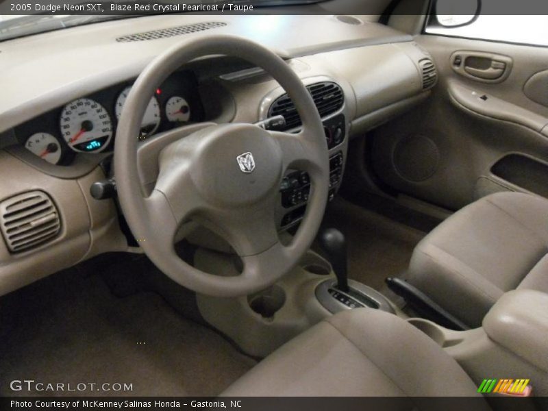Blaze Red Crystal Pearlcoat / Taupe 2005 Dodge Neon SXT