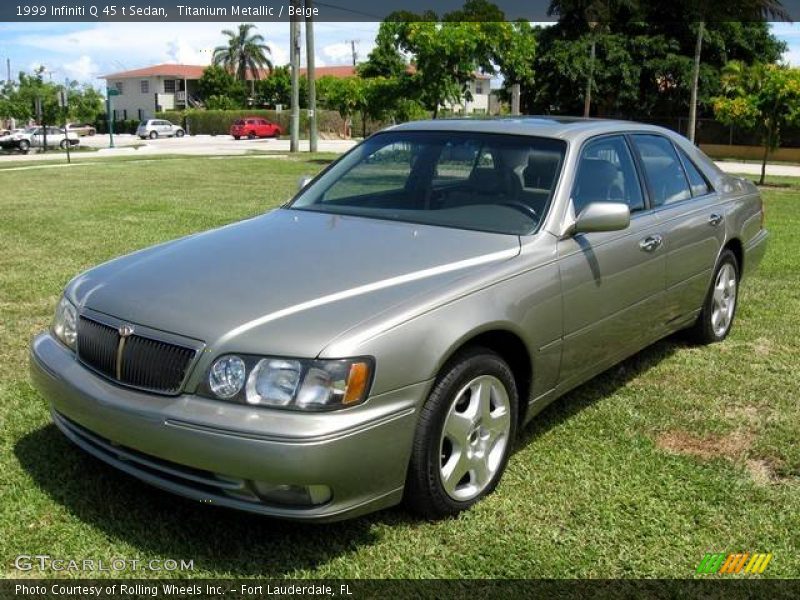 Titanium Metallic / Beige 1999 Infiniti Q 45 t Sedan