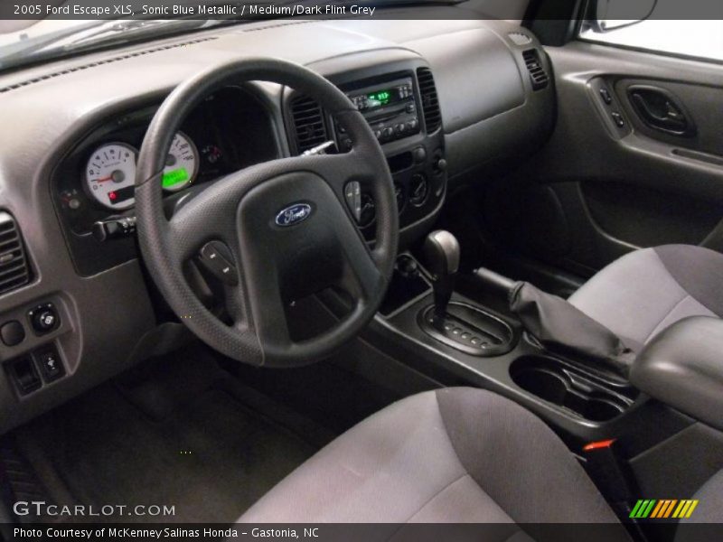 Sonic Blue Metallic / Medium/Dark Flint Grey 2005 Ford Escape XLS