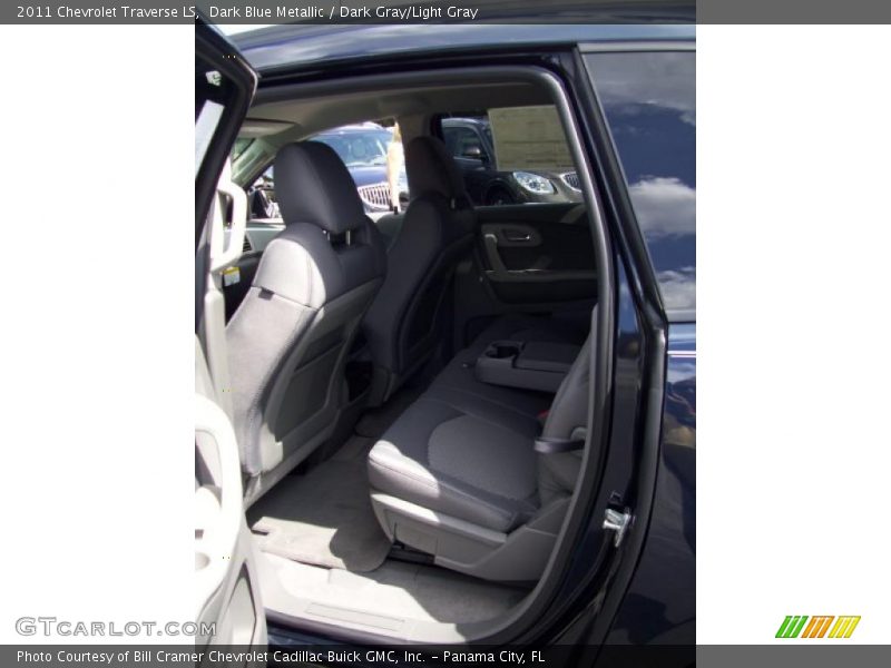 Dark Blue Metallic / Dark Gray/Light Gray 2011 Chevrolet Traverse LS