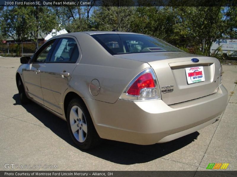 Dune Pearl Metallic / Camel 2008 Ford Fusion SE