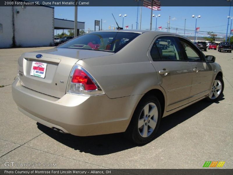 Dune Pearl Metallic / Camel 2008 Ford Fusion SE