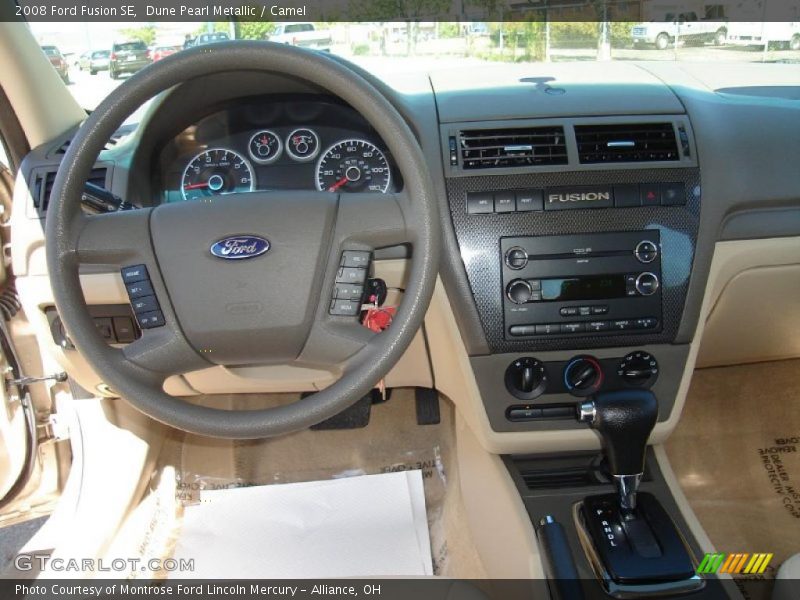 Dune Pearl Metallic / Camel 2008 Ford Fusion SE